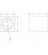 Knightsbridge Oran Surface Tilt Square Downlight White - ORA1TSW-2