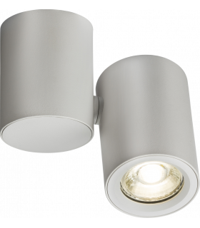 Knightsbridge Dee Single Surface Adjustable Round Spotlight White - DEA1TRW-1