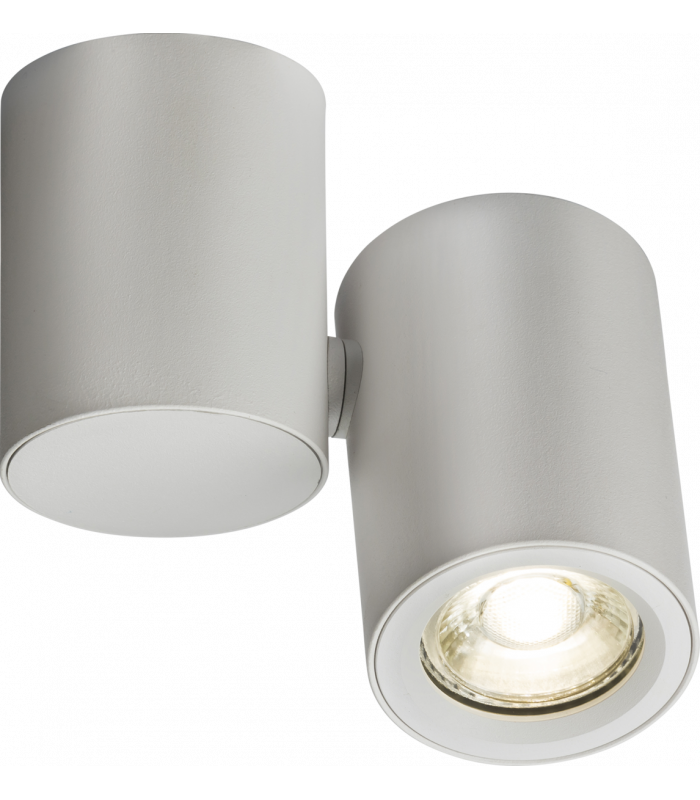 Knightsbridge Dee Single Surface Adjustable Round Spotlight White - DEA1TRW-1