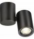 Knightsbridge Dee Single Surface Adjustable Round Spotlight Black - DEA1TRB-1