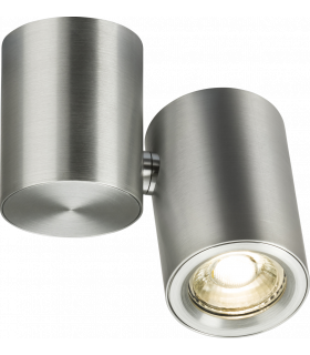 Knightsbridge Dee Single Surface Adjustable Round Spotlight Brushed Chrome - DEA1TRBC-1