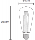Knightsbridge LUNA 230V 3W ES LED ST64 Retro Lamp 1800K - LU3AST-2