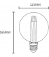 Knightsbridge LUNA 230V 3W ES LED Globe Retro Lamp 1800K - LU3AGL-2
