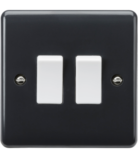 Knightsbridge 10AX 2G 2-way plate switch [Part M Compliant] - PM3000-1