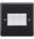 Knightsbridge 10AX 3G 2-way plate switch [Part M Compliant] - PM4000-1