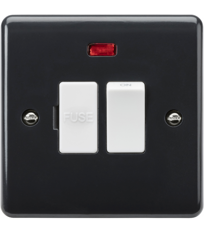 Knightsbridge 13A switched fused spur with neon [Part M Compliant] - PM6300N-1