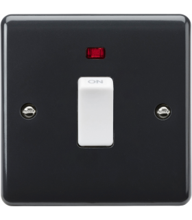 Knightsbridge 20A 1G DP switch with neon [Part M Compliant] - PM8341N-1
