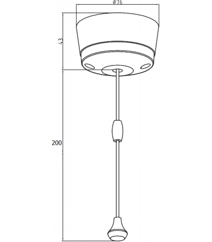 Knightsbridge 10AX 2-way pull cord switch [Part M Compliant] - PM8300-2