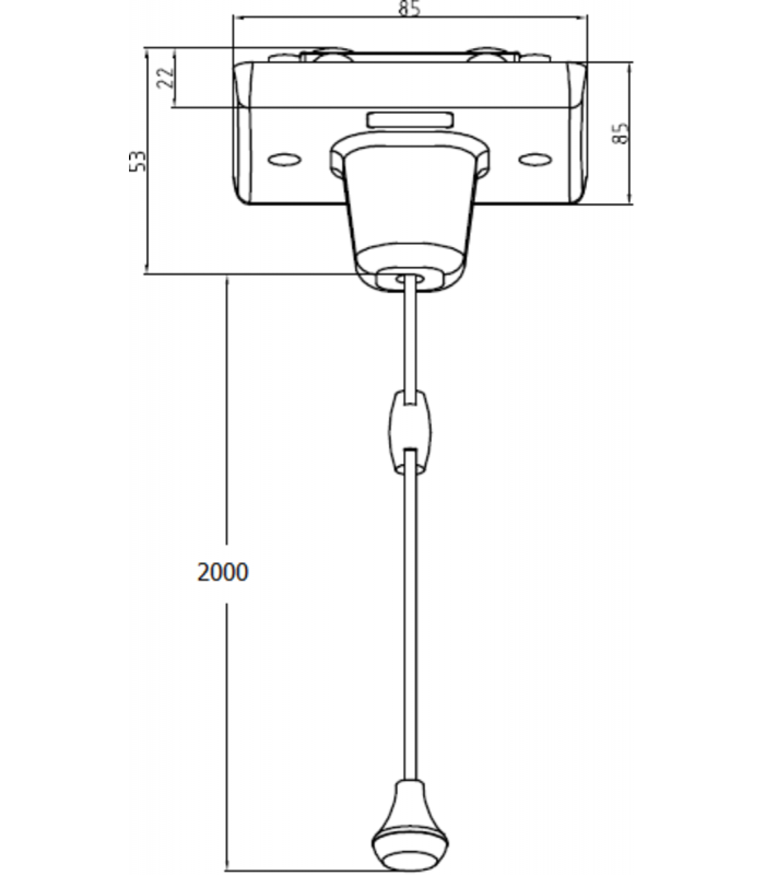 Knightsbridge 50A DP pull cord switch [Part M Compliant] - PM8310N-2