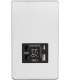 Knightsbridge Shaver socket with dual USB A+C (5V DC 2.4A shared) - polished chrome with black insert - SF8909PC-1