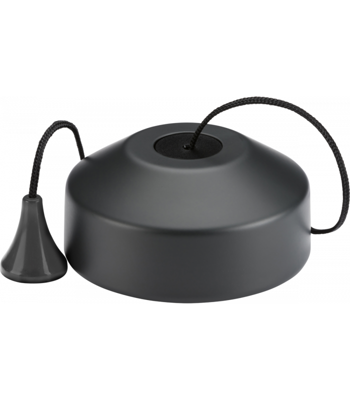 Knightsbridge 1-way 10-150W (5-100W LED) Trailing edge pull cord dimmer switch - anthracite - 8301AT-1