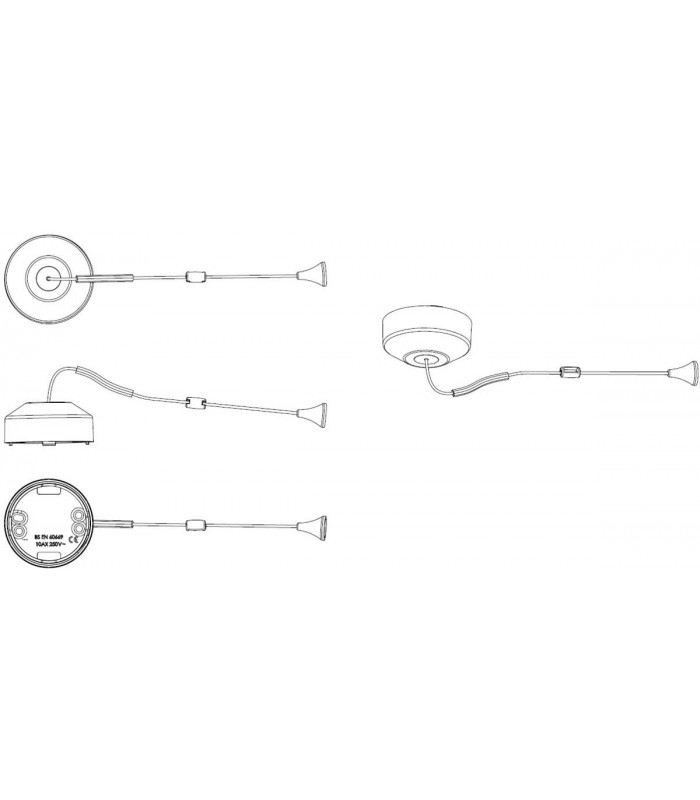 Knightsbridge 1-way 10-150W (5-100W LED) Trailing edge pull cord dimmer switch - smoked bronze - 8301SB-2