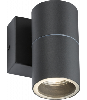 Knightsbridge 230V IP54 GU10 Fixed Single Wall Light - Anthracite - OWALL01A-1