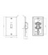 Knightsbridge 45A 2G DP Switch with neon - brushed chrome - CL82MNBC-2