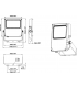 Knightsbridge 230V IP66 IK08 High Lumen 100W Floodlight 4000K - FLHL100-2