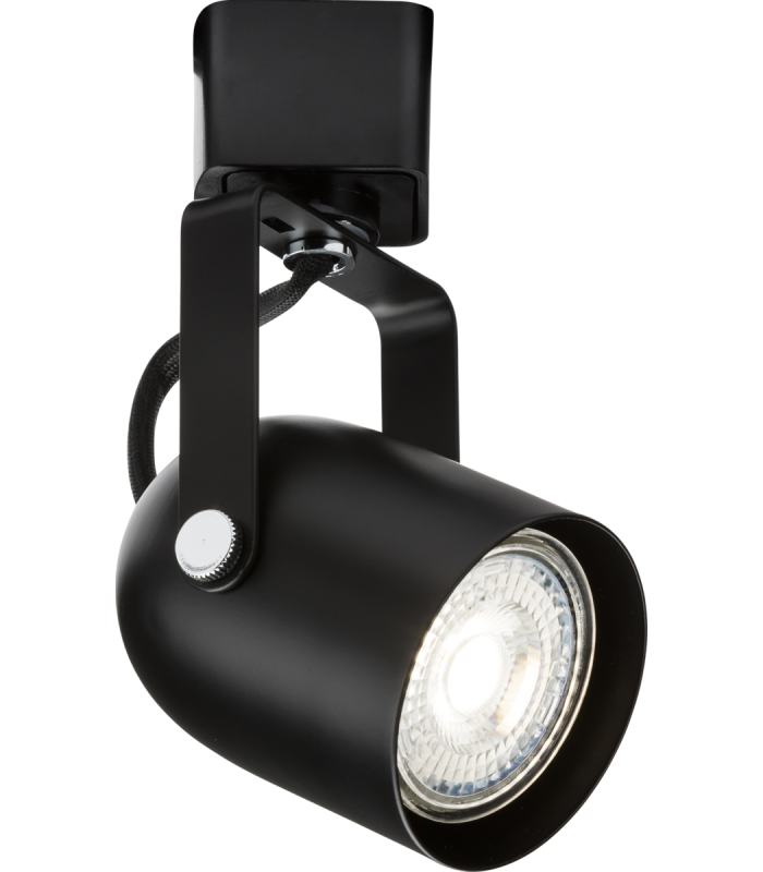 Knightsbridge 230V GU10 Track Spotlight - Black - TRKSP9ABK-1