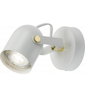 Knightsbridge 230V GU10 Single Spotlight - Matt White - CSPT1W-1