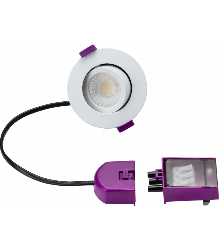 Knightsbridge SpektroLED Tilt CWA - Fire Rated IP20 Downlight with 2x Wattage and 4x CCT - SPEKTCWA