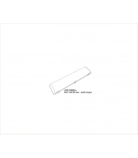Knightsbridge 230V IP65 IK08 2ft Selectable 14W/26W CCT Adjustable Non-Corrosive - TORCW2-2