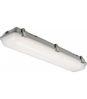 Knightsbridge 230V IP65 IK08 2ft Selectable 14W/26W CCT Adjustable ST Emergency Non-Corrosive - TORCWST2-1