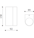 Knightsbridge ALANA - 230V IP65 GU10 Polycarbonate Up/Down Wall light - Black - ALC2BK-2