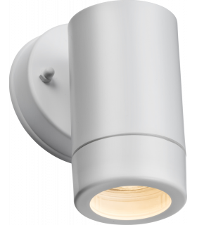 Knightsbridge EAMON - 230V IP54 GU10 Polycarbonate Single Wall light - White - EA1W-1