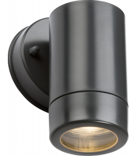 Knightsbridge EAMON - 230V IP54 GU10 Polycarbonate Single Wall light - Anthracite - EA1A-1