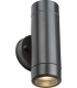 Knightsbridge EAMON - 230V IP54 GU10 Polycarbonate Up/Down Wall light - Anthracite - EA2A-1