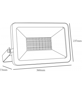 Knightsbridge 230V IP65 150W LED Floodlight 4000K - FLPA150-2