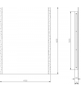 Knightsbridge Battery Operated IP44 LED Edge Lit Bathroom Mirror - MLBA6045E-2