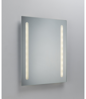 Knightsbridge Battery Operated IP44 LED Bathroom Mirror with Frosted Panels - MLBA6045F-1