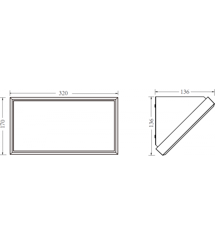 Knightsbridge 230V IP65 IK08 21W LED Polycarbonate Wall Fitting - CCT - WP21CCT-2