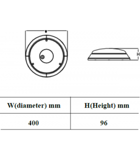 Knightsbridge 230V IP54 22W LED Bulkhead with Emergency 4000K - BL20ALEDEM-2