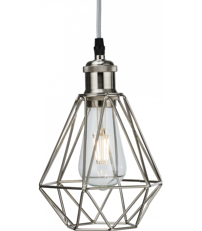 Knightsbridge Pendant Cage - Brushed Chrome - CAG1BC-1