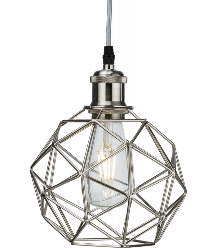 Knightsbridge Pendant Cage - Brushed Chrome - CAG2BC-1