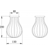 Knightsbridge Pendant Cage - Matt Black - CAG3MB-2