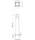 Knightsbridge 230V IP65 10W LED Polycarbonate Moulded Bollard - CCT Adjustable - BLP10CCT-2
