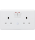 Knightsbridge 13A 2G DP switched socket with night light function - CU9NL-1