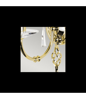 Aegean 1 Light Indoor Candle Wall Light Polished Brass E14-2