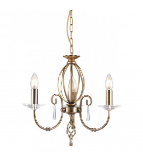 Aegean Chandelier 3 Light Aged Brass Finish E14-1