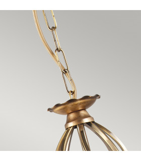 Aegean Chandelier 3 Light Aged Brass Finish E14-2