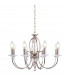 Aegean 8 Light Chandelier Polished Nickel Finish E14