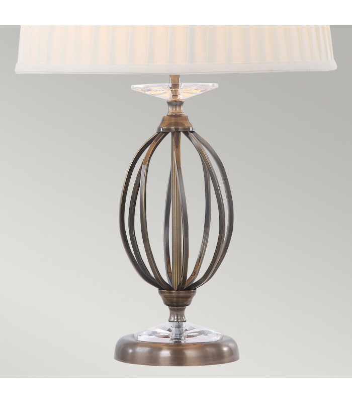 Aegean 1 Light Table Lamp Aged Brass E27-4