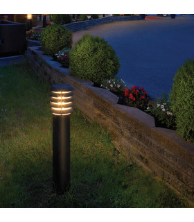 Alta 1 Light Large Outdoor Bollard Light Black IP65 E27-2