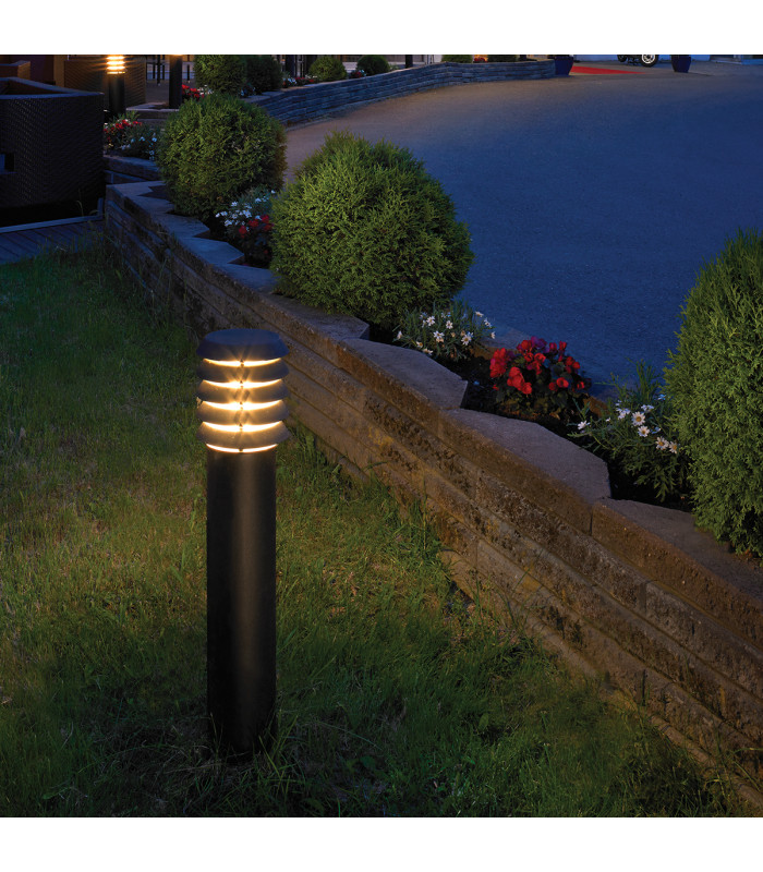 Alta 1 Light Large Outdoor Bollard Light Black IP65 E27-2