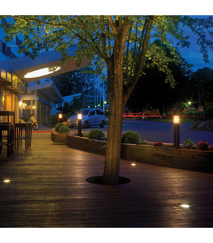 Alta 1 Light Large Outdoor Bollard Light Black IP65 E27-3