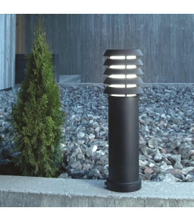 Alta 1 Light Medium Outdoor Bollard Light Black IP65 E27-2