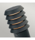 Alta 1 Light Medium Outdoor Bollard Light Black IP65 E27-3