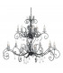 Amarilli 15 Light Candle Pendant Black Silver-1