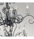 Amarilli 15 Light Candle Pendant Black Silver-3